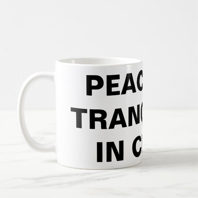 "Peace And Tranquillity In Christ" Classic Mug (Left)