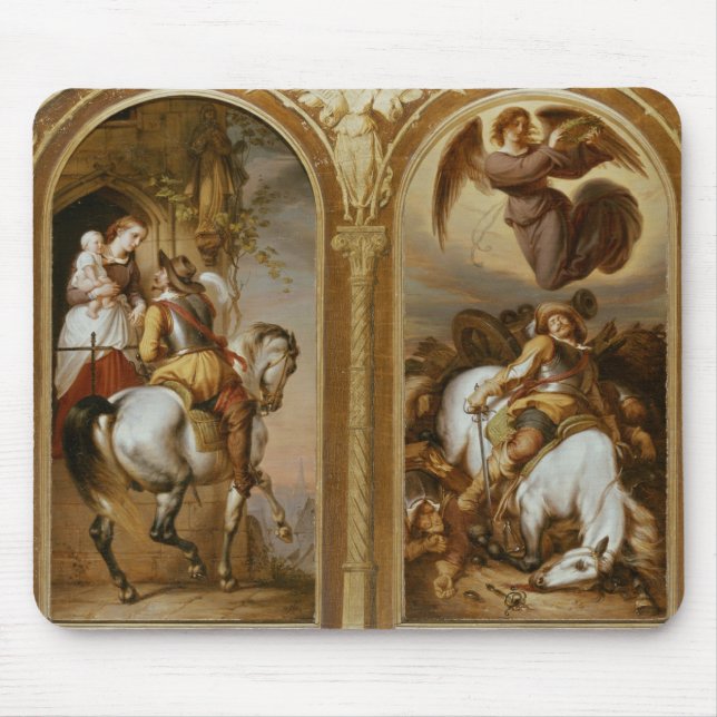 Peace and War Mouse Pad (Front)