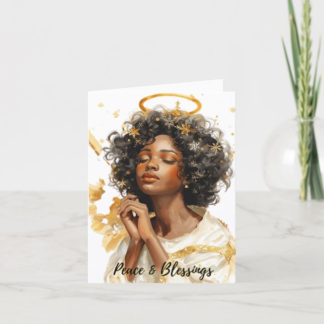 Peace Angel Card by Alicia McDaniel Fine Art (Front)