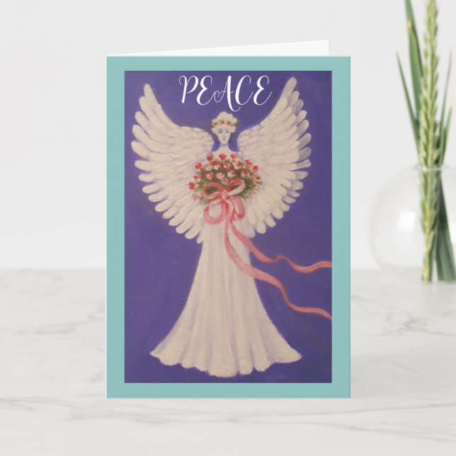 Peace Angel Standard, 5" x 7" Folded Greeting Card (Front)