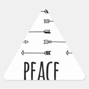 Peace arrow print pattern arrows hipster quote triangle sticker