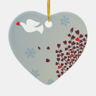 Peace at Christmas Ceramic Tree Decoration