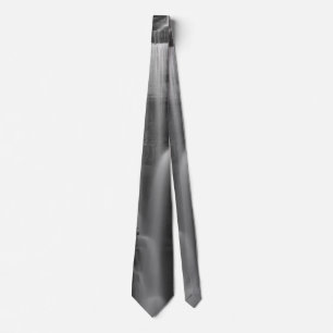 Peace At Indian Cliff Grayscale Neck Tie
