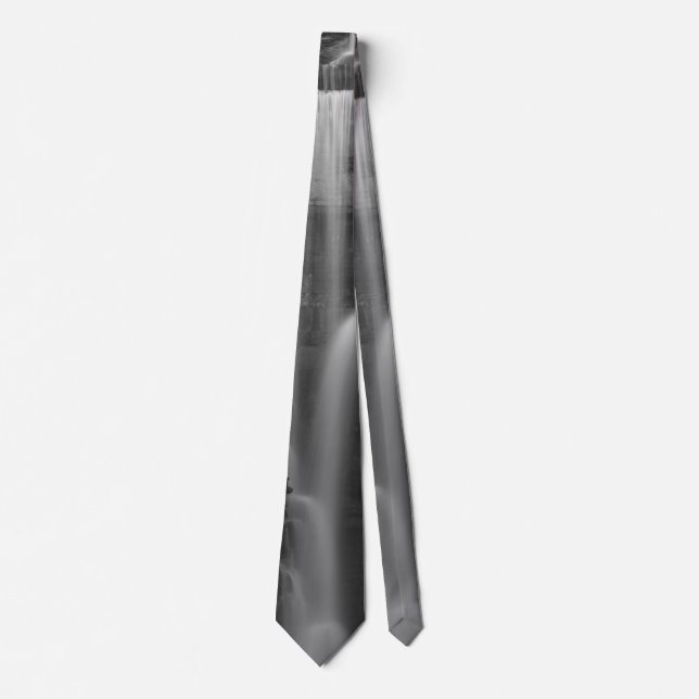 Peace At Indian Cliff Grayscale Neck Tie (Front)