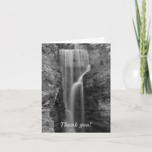 Peace At Indian Cliff Grayscale Thank You Card