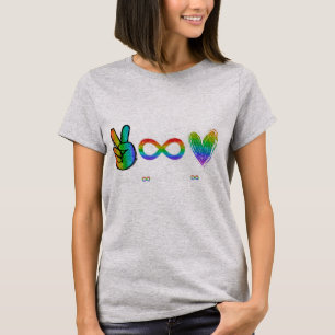 Peace Autism Love Autism Awareness T-Shirt feature