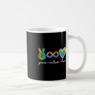 Peace Autism Love Infinity Symbol Autism Awareness Coffee Mug