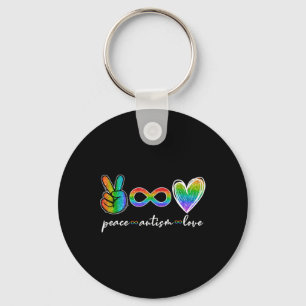 Peace Autism Love Infinity Symbol Autism Awareness Key Ring
