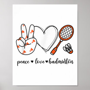 Peace Badminton Golfing Peace Hand Sign Badminton