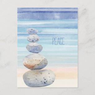 Peace, Balanced Rocks, Seaside, Change  Postcard