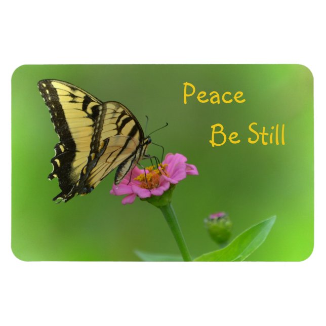 Peace Be Still Butterfly Magnet (Horizontal)