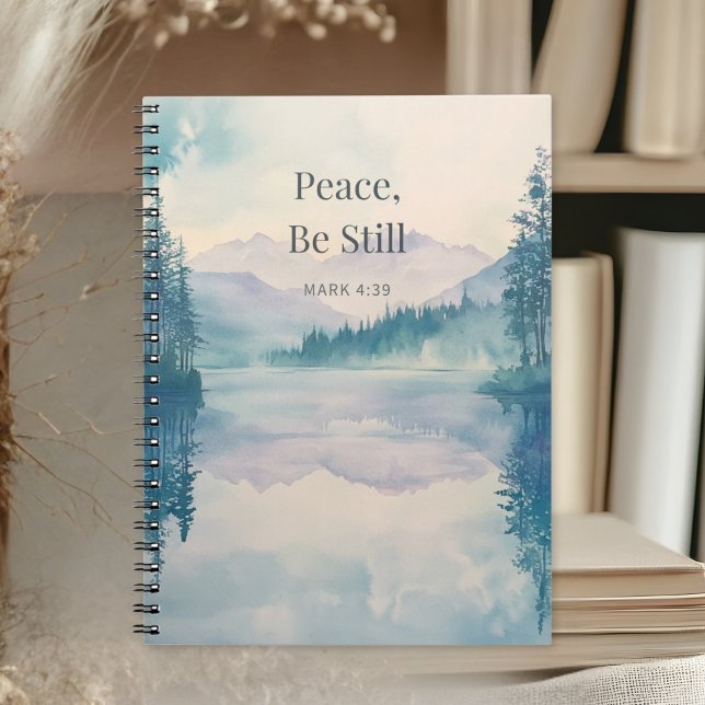 Peace Be Still Christian Scripture – Mark 4:39 Notebook (Creator Uploaded)