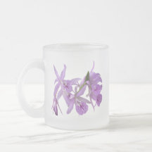 Peace, Be Still floral orchid mug