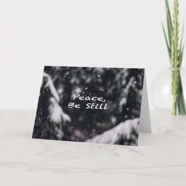 Peace, Be Still -- Holiday Card (Front)
