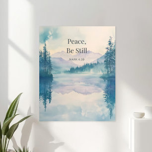 Peace Be Still Scripture Wall Art – Mark 4:39