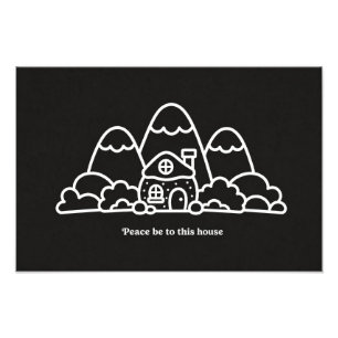 Peace Be to This House   Housewarming Gifts Photo Print