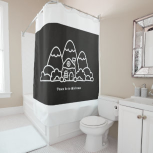 Peace Be to This House Housewarming Gifts Shower Curtain