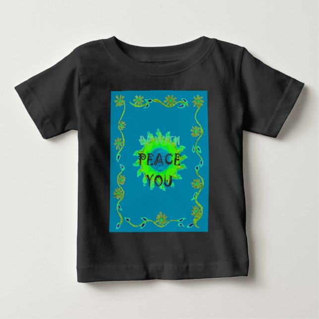 Peace Be with You Art Print Baby T-Shirt (Front)