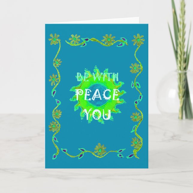 Peace Be with You Art Print Card (Front)
