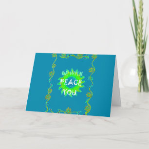 Peace Be with You Art Print Card