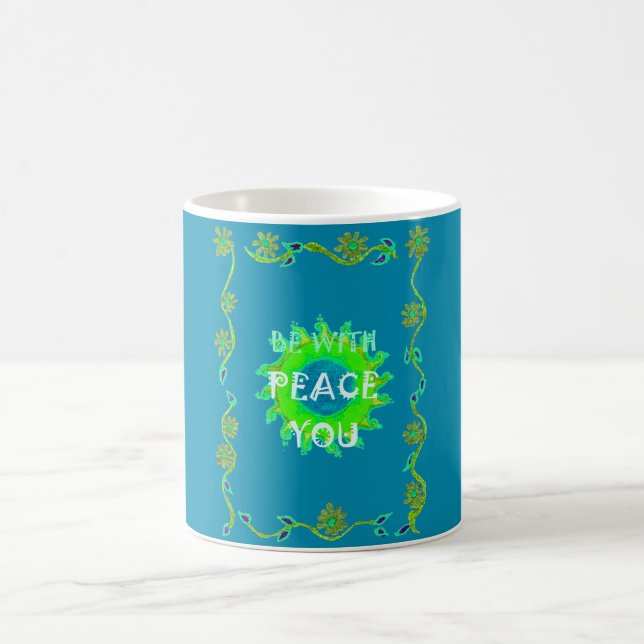 Peace Be with You Art Print Coffee Mug (Center)
