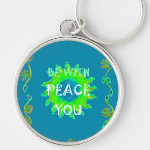 Peace Be with You Art Print Key Ring