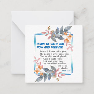 Peace be with you card