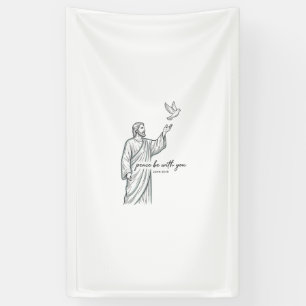 Peace Be With You Dove Christian Vintage Shirt Banner