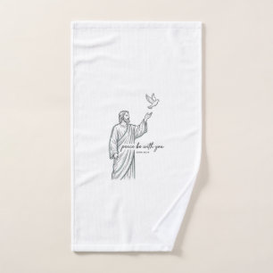 Peace Be With You Dove Christian Vintage Shirt Hand Towel