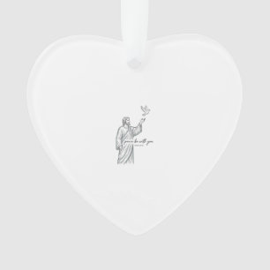 Peace Be With You Dove Christian Vintage Shirt Ornament