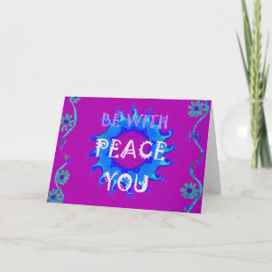 Peace Be With You Inspirational Print Card