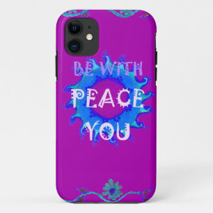 Peace Be With You Inspirational Print iPhone 11 Case