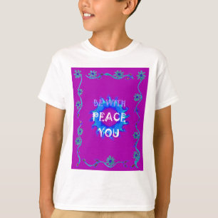 Peace Be With You Inspirational Print T-Shirt