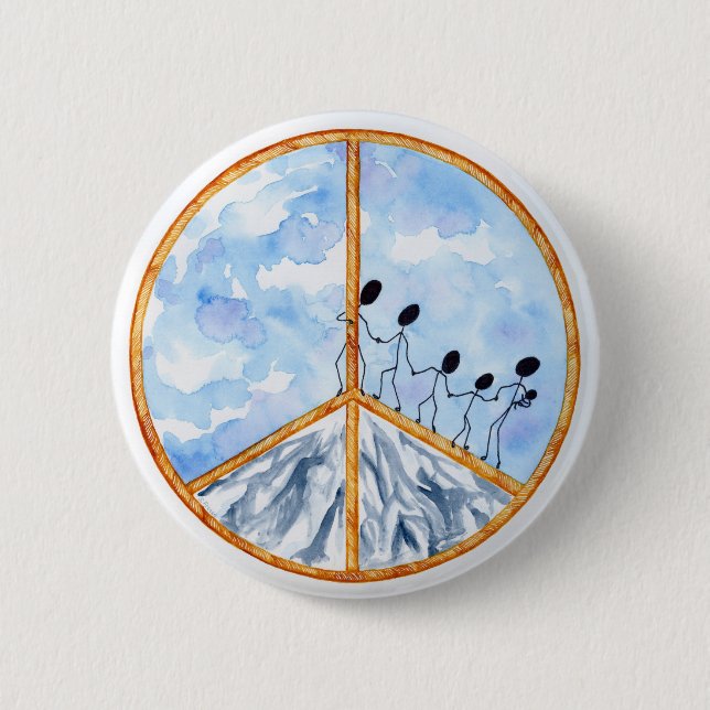 "Peace Begins with Me" Button (Front)