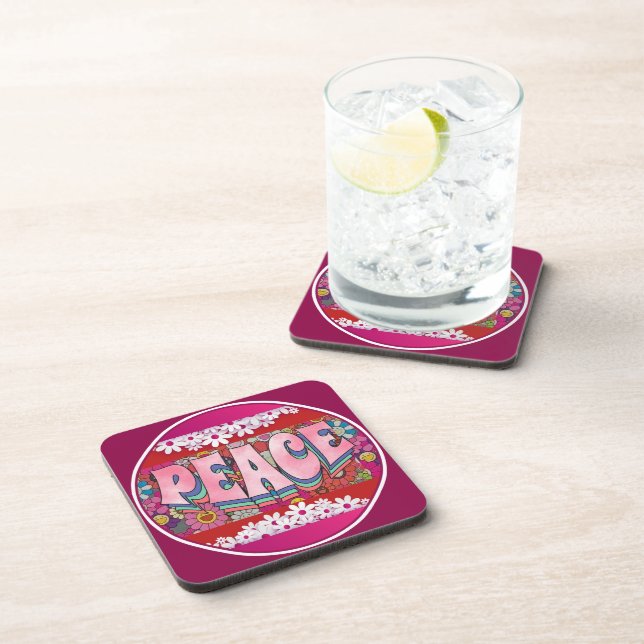 Peace Beverage Coaster (Right Side)