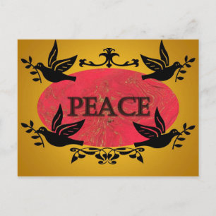 Peace Birds Post Postcard