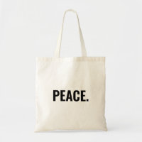 Peace black and white text minimalist anti war