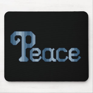 Peace Black Mousepad