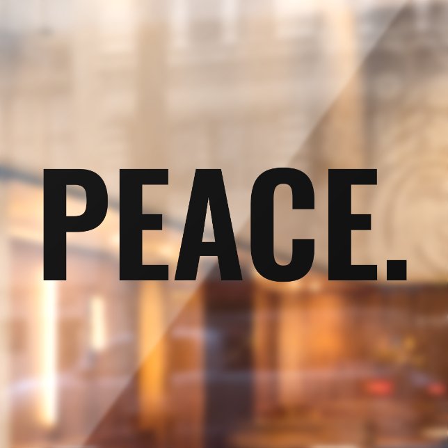 Peace black text minimalist anti war custom (Sheet 2)