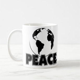 Peace Black&White Earth-Light Coffee Mug