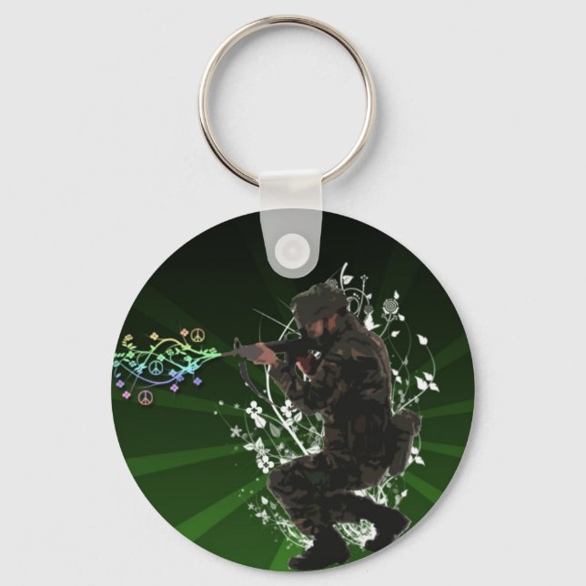 Peace Blaster Keychain (Front)