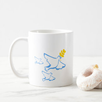 Peace Blue Fly Bird Coffee Mug