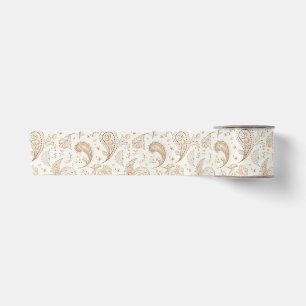Peace Bohemian Hippie Sixties Paisley Birthday Satin Ribbon