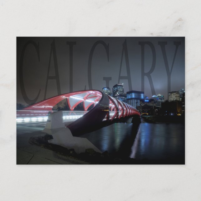 Peace Bridge, Calgary Postcard (Front)