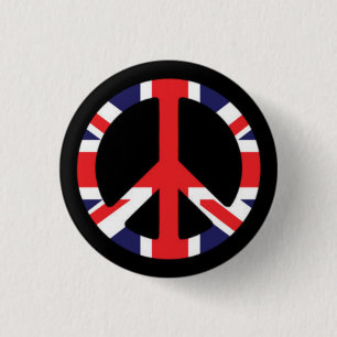 Peace British 3 Cm Round Badge