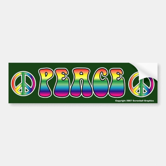 Peace Bumper Sticker (Front)