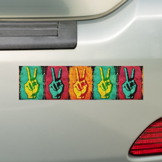 Peace Bumper Sticker (On Car)