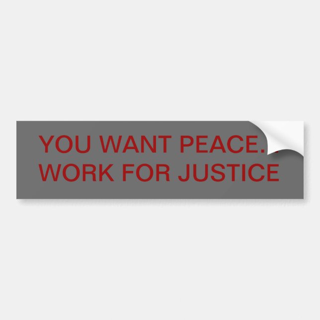 PEACE BUMPER STICKER (Front)