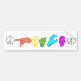 Peace Bumper Sticker