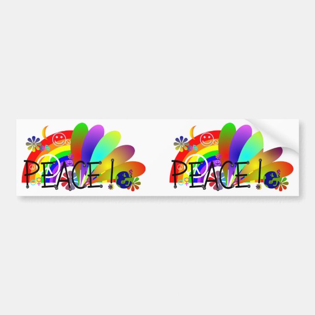 Peace Bumper Sticker (Front)